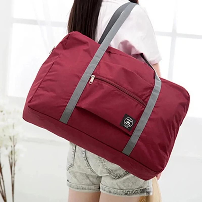 

New Nylon Foldable Travel Bags Unisex Large Capacity Shoulder Bag Luggage Women WaterProof Handbags Travel Bags