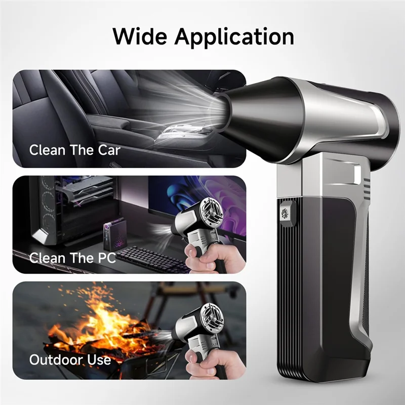 منفضة الهواء المضغوط A04V 	 	   منفاخ توربو جيت، منفضة هواء توربو فائقة القوة لاسلكية #6