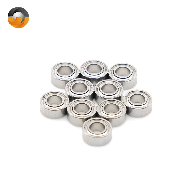 Miniature Bearings ABEC-7 10PCS MR74ZZ 4x7x2.5 mm Metal Sealed Mini Ball Bearing For Hobby Model Cars Transmission Parts