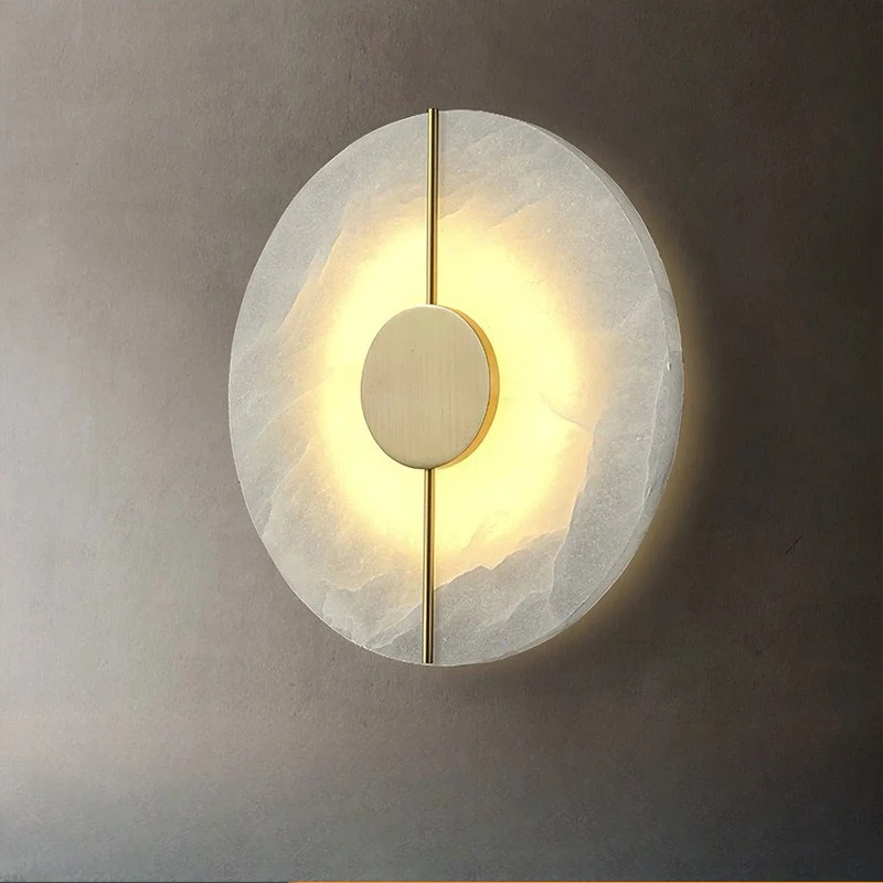 

Factory American marble wall lamp, hotel corridor aisle living room bedroom bedside led marble cloud