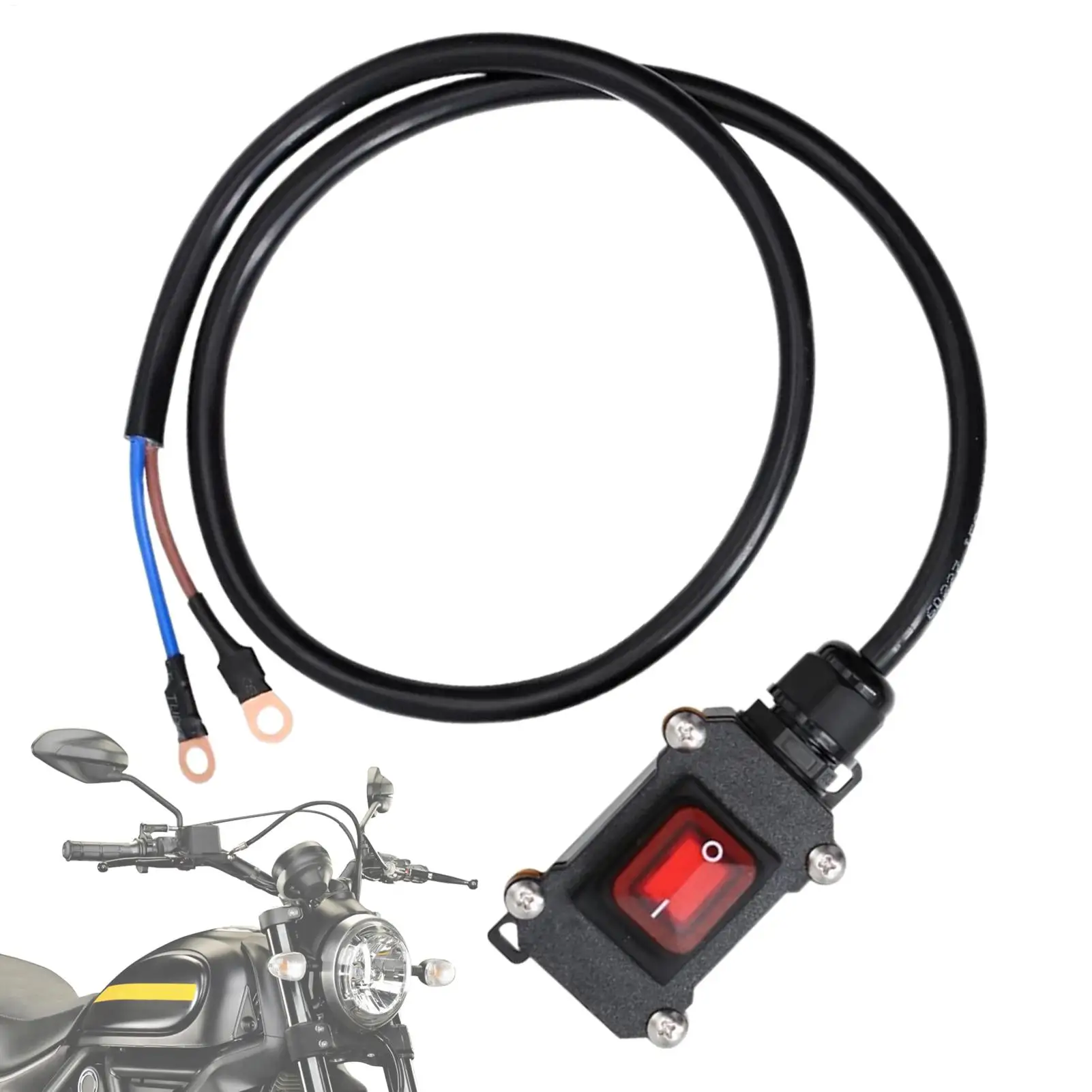 Battery Disconnect 12V/24V Terminal Shut Off Waterproof Motorcycle Car Battery Disconnector for Marine Boat Electrician Vehicle