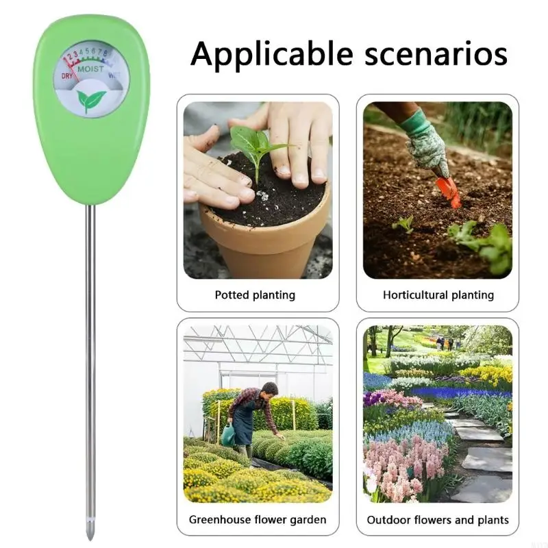 Medidores inalámbricos humedad del suelo probador humedad del suelo fácil llevar para jardinería M4YD