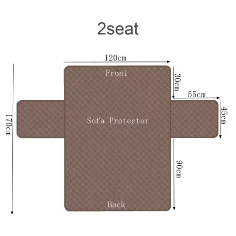 Sofföverdrag Vattentätt 1/2/3/4-sits Halkfritt Möbelskydd med Halkfria Elastiska Remmar Sofföverdrag för Barn och Hundar 10 best sales sofföverdrag - №7