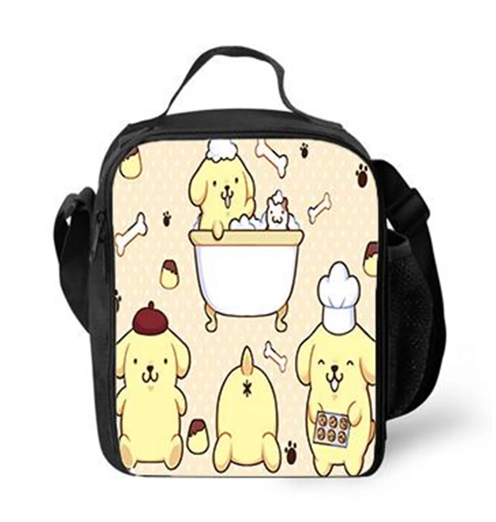 Pom Pom Purin Kid Fashion Thermal Bag-Reusable Classic Lunch Bag-Durable Lunch Tote for Little Boys Girls