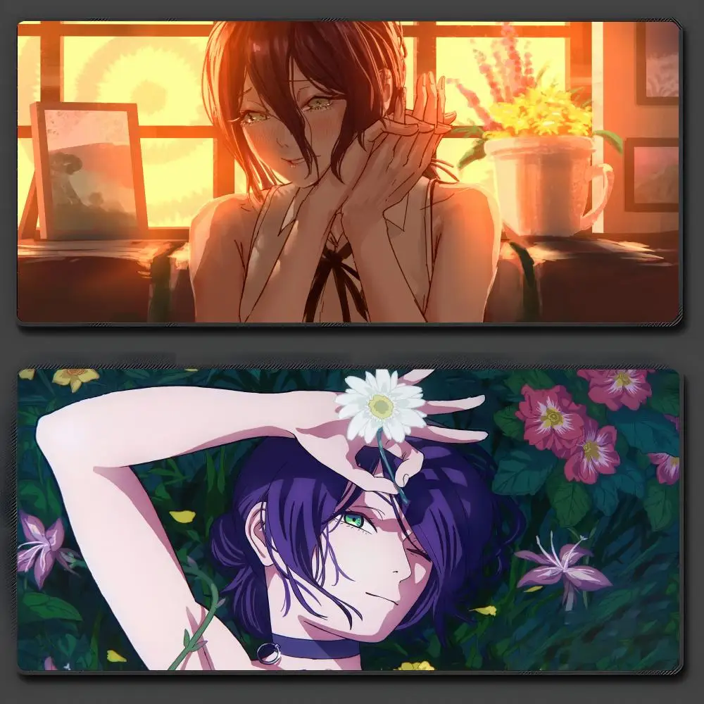 

Коврик для мыши C-Chainsaw Man R-Reze, большой, противоскользящий, резиновый, для игр, прочный, для стола, с толстым краем, подходит для офиса и...