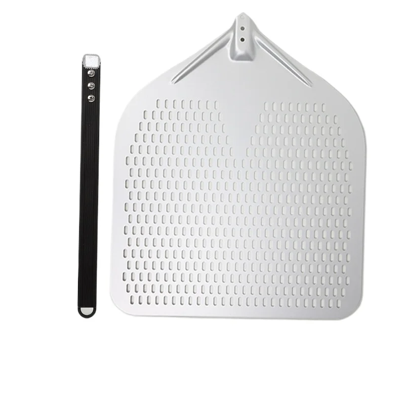 For Electric Stove, Wood Stove, Commercial Spatula 18 Inches 20 Inches Square Aluminum Alloy, Punching Long Handle