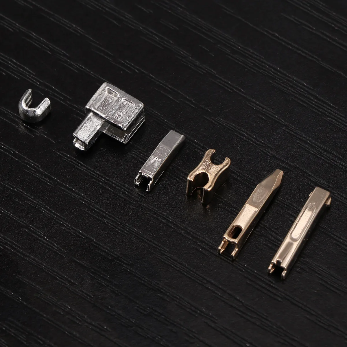 190Pcs Metal Zipper Sliders Repair Kit for Nylon Metal Zipper Jeans Skirts Slacks Jacket Retainer Stopper Plug