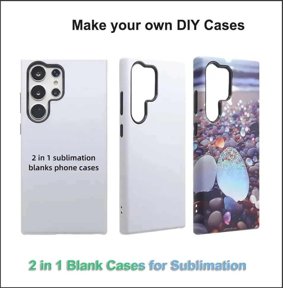 

Пустой сублимационный чехол для Samsung Galaxy S25 S24 Ultra A32 A04S A15 5G DIY Печать Термотрансферный принт Мобильная задняя крышка