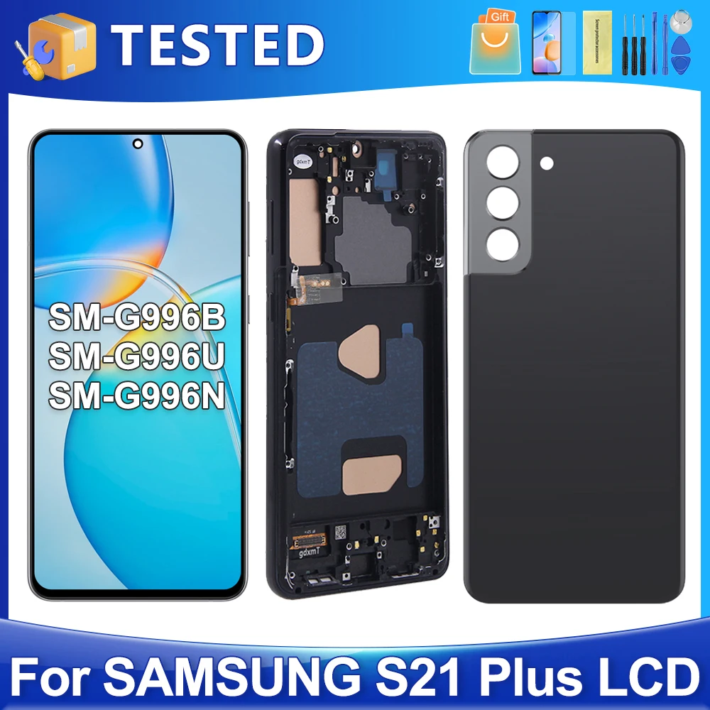 Tested S21 Plus For Samsung For S21+ 5G G996B G996U G996W LCD Display Touch Screen Digitizer Assembly Replacement