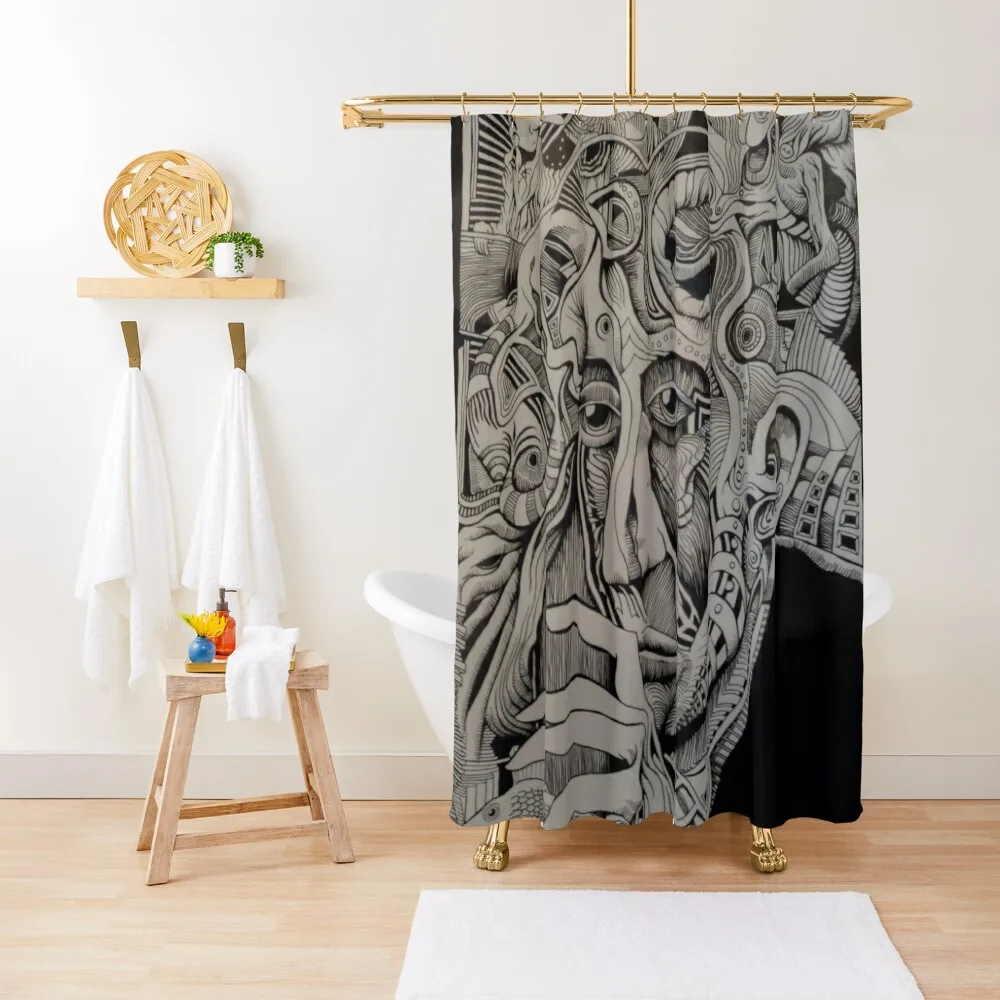 

Serge Gainsbourg Shower Curtain Waterproof Fabric Bathroom Modern Bathroom Accessories Bathroom Decor Shower Set Curtain
