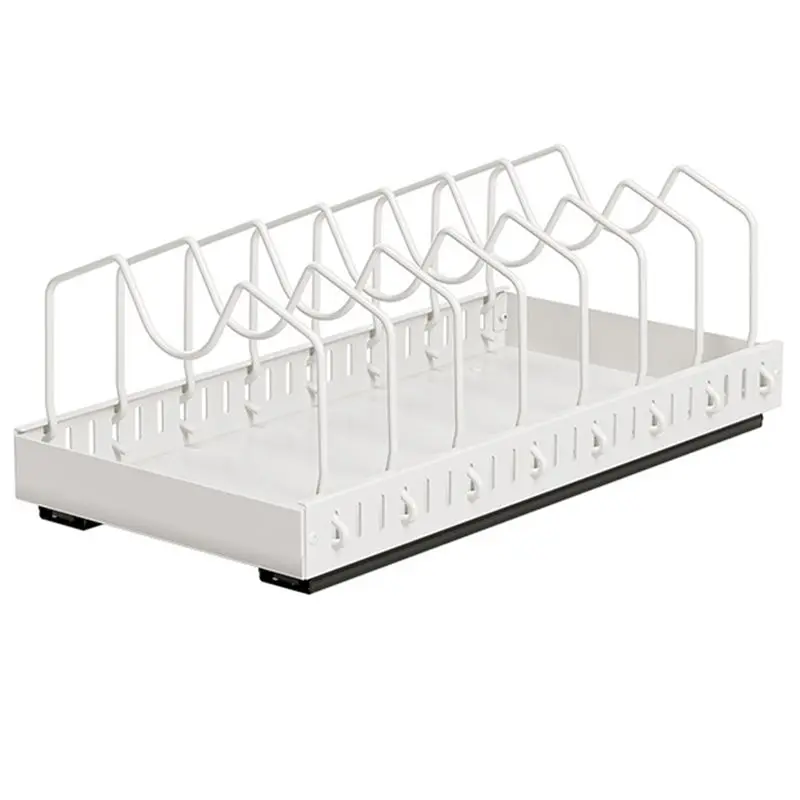 

BAAR-выдвижной органайзер для кастрюль, сковородок и крышек с регулируемыми перегородками Органайзер для кастрюль и сковородок