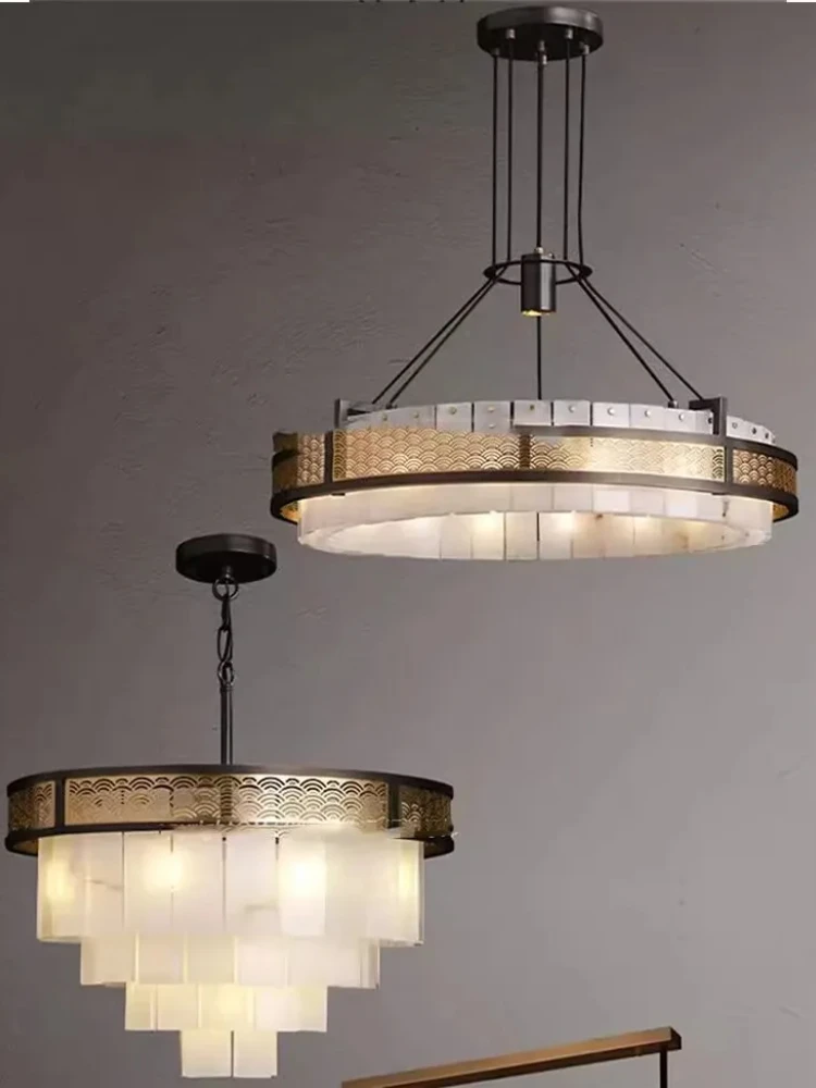 Minimalist Marble Halo Chandelier This Dimmable Lamp Is Pure Sculptural Form. Its Single Ring Of Marble Provides A Soft Lustre