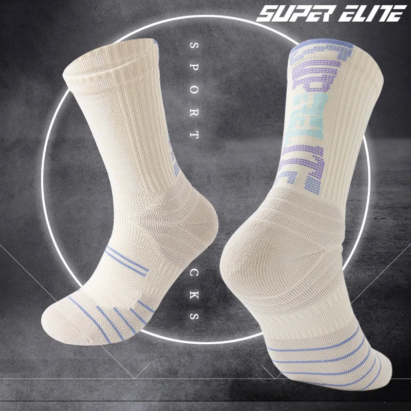 

Super Elite Mens Sports Socks Riding Cycling Basketball Running Sport Sock Summer Hiking Tennis Ski Man Women Bike Bicycle Slip