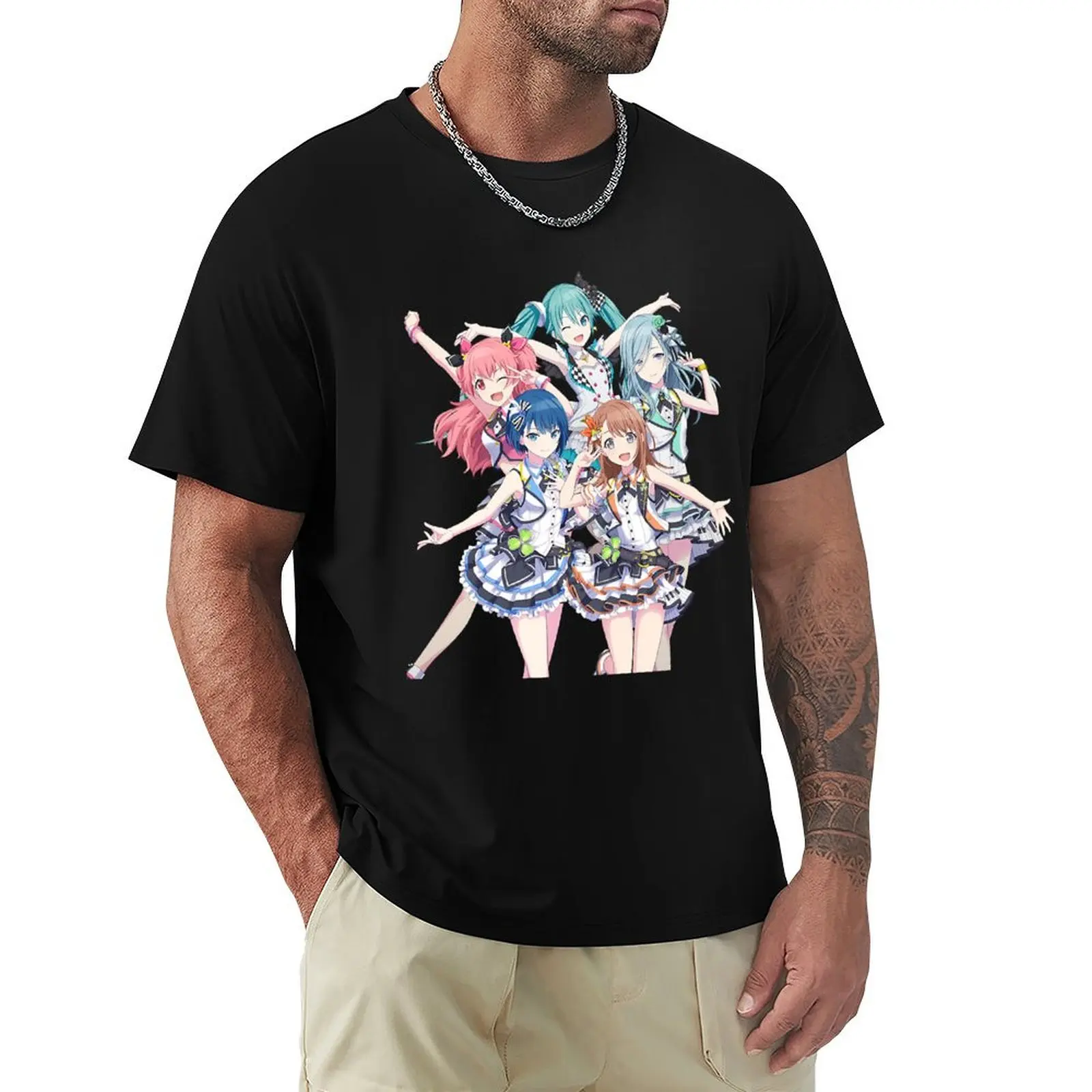 

Project Sekai Team Girl T-Shirt graphic tee shirt blue lock rapper graphic tees mens cotton t shirts