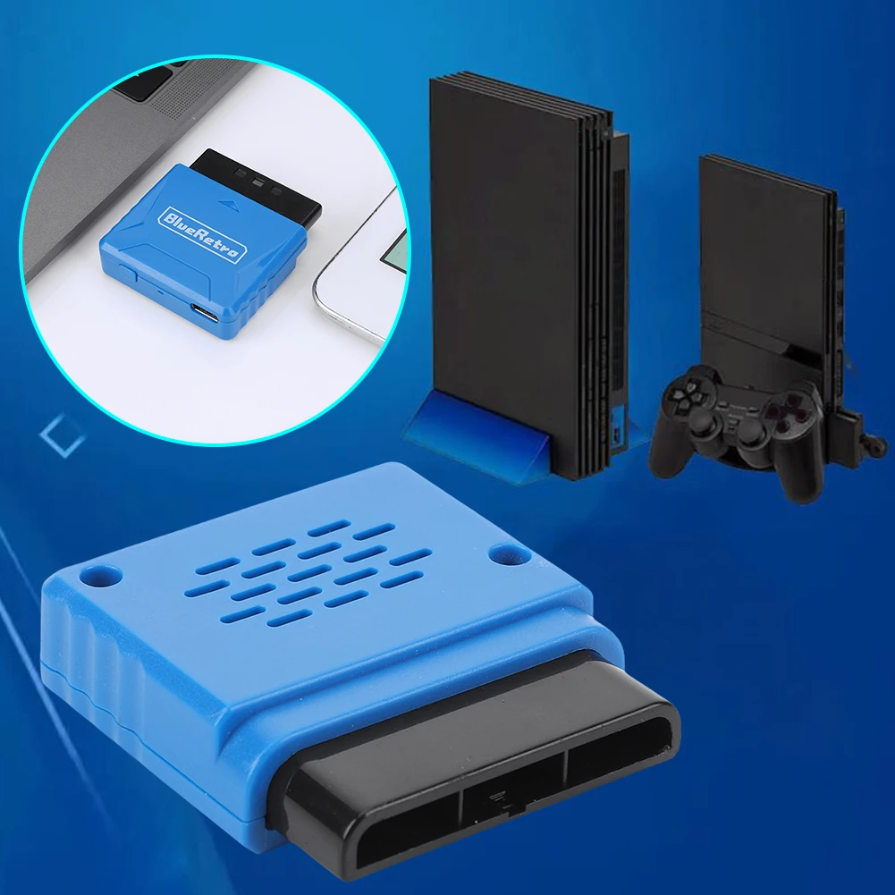 Adapter für drahtlose Game controller für ps2/ps1-Controller-Empfängeradapter, kompatibel mit 8bitdo/ps4/ps5/xbox one s/wii/switch
