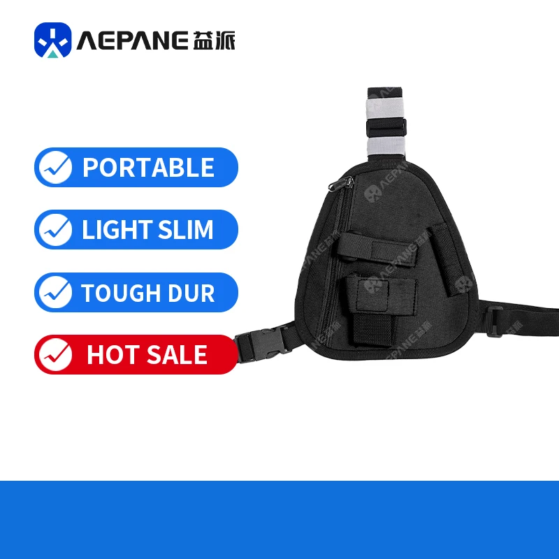 

Yipai Walkie Talkie Chest Bag, New Multi-functional Triangle Backpack, Tactical Crossbody Bag, Men's Casual Vest & Sports Bag