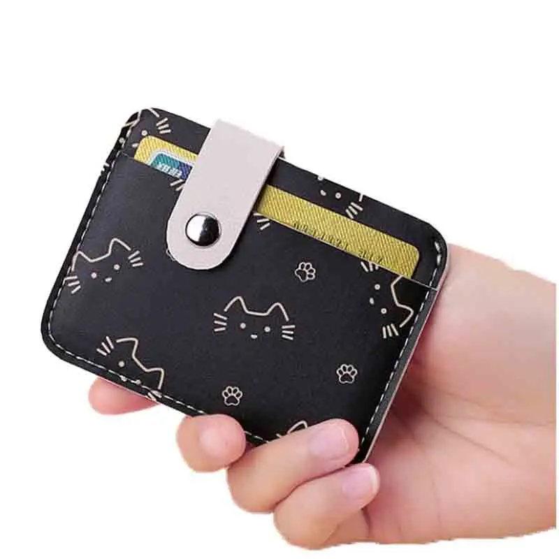 

New Fashion Women Short cat Wallets Zipper Coin Bags Top Quality Female Purse Coin Pocket Women's Card Clip