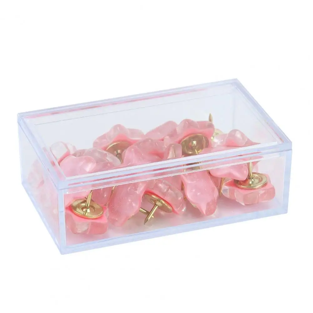 Декоративные канцелярские кнопки с блестящими звездами, блестящие кнопки со звездами, набор с коробкой для хранения, декоративный большой палец для бюллетень