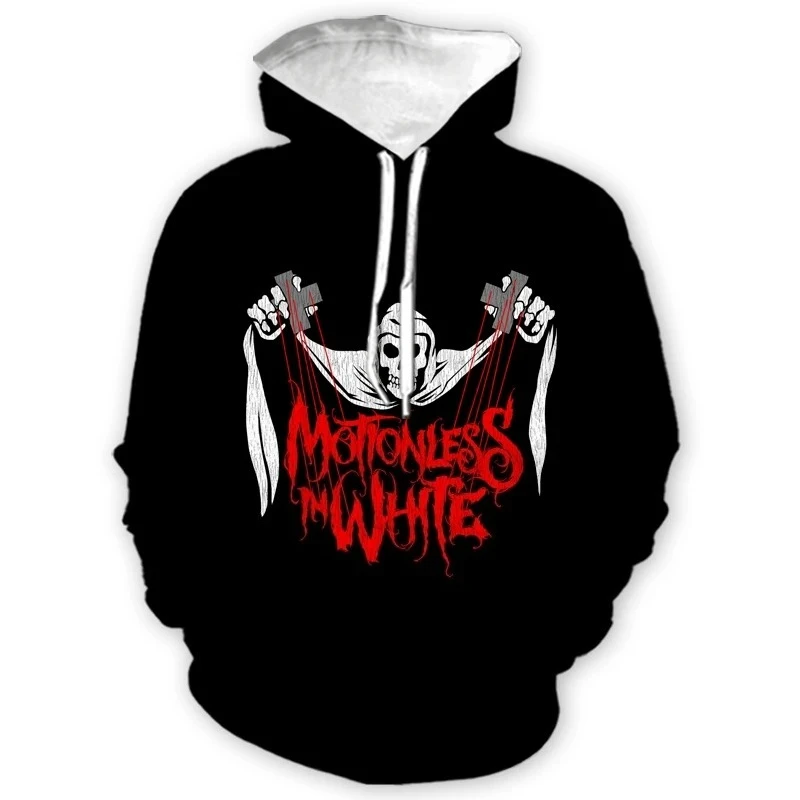 

2025 New Fashionable 3D Printed Men's and Women's White Casual Hoodie Street Wear Loose Polyester Fiber Long Sleeve Sportswear