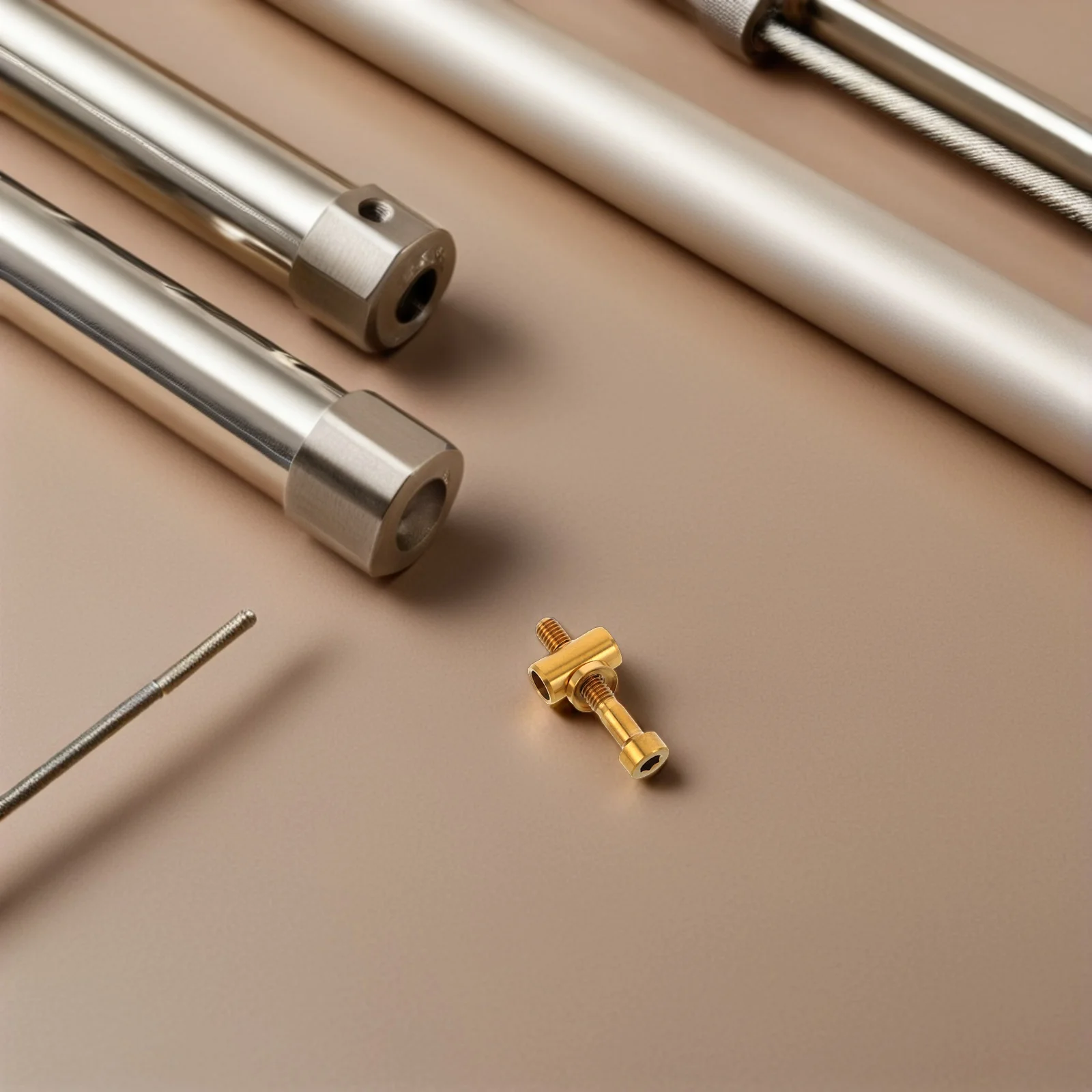 2Pcs Titanium Alloy Seatpost Bolts M5x30 Saddle Fixing Screws Anti-Loosening Design for Mountain Biking Seatpost Bolts