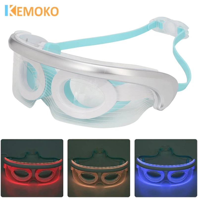 Electric Eye Massager Constant Temperature 40° CVibration Eye Mask LED Photon Therapy Eye Bag Wrinkle Removal Fatigue Relief