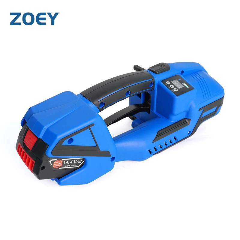 ZOEY JDV16 Semi Automatic Electric Strapping Tool Battery Powered Strapping Tool For 13-16mm PET PP Strap On Packaging Tools