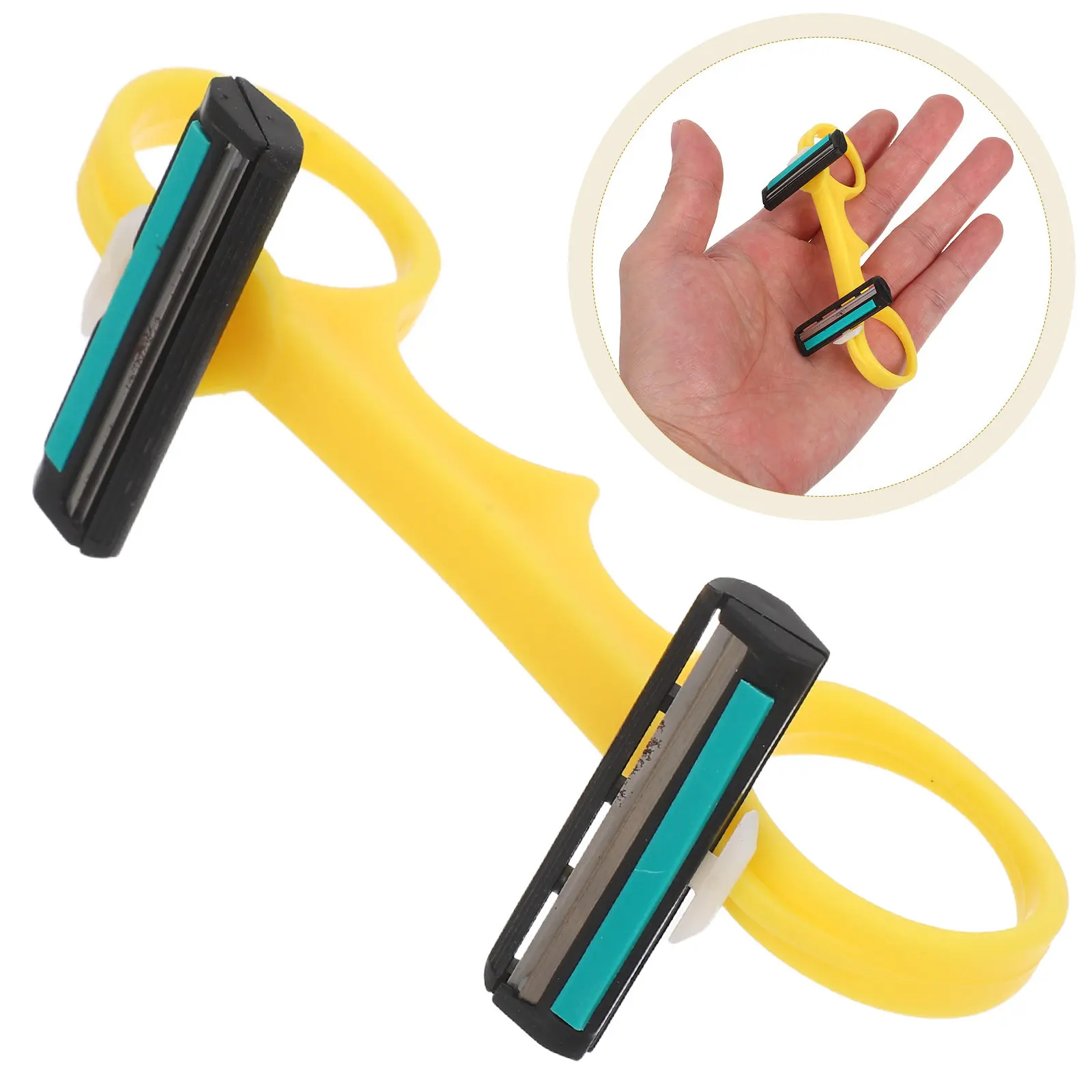 

1Set Double Head Bald Shaver Fast Manual Haircut Razor Self Grooming Travel Bald Hair Trimmer Beard Razor Head Beard Shaver