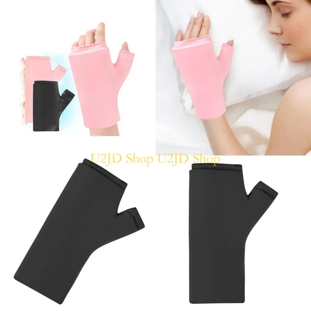 U2JD Cold Ice Heat Relief Gloves Wrist Thumb Support Glove With Ergonomic Wrist Support Extended Unisex Design
