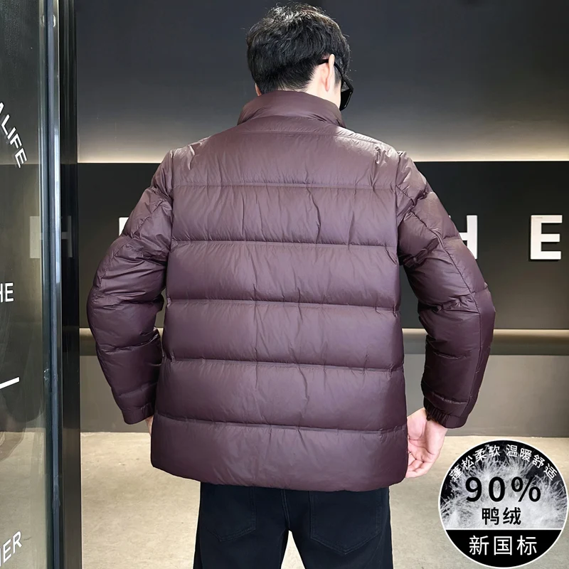 Top Grade Men's Casual 90% White Duck Down Jackets 2025 Autumn Winter Outwear Lightweight Warm Puffer Coats Windproof Clothing