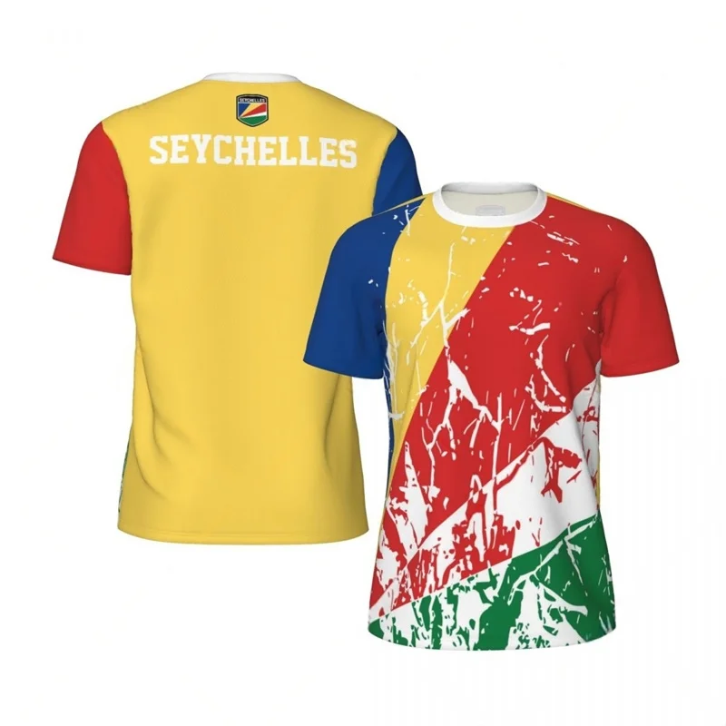 Seychelles Graphic T Shirt For Men 3D Printed Sports Soccer T-shirt Women Football Short Sleeves Fashion Summer Tee Shirts Tops