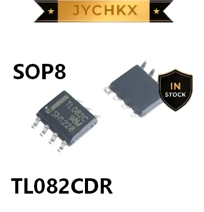 10PCS TL082CDR SOP8 Dual JFET Input Operational Amplifier IC Chip TL082C SMD SOP-8 Electronic Components BOM Matching
