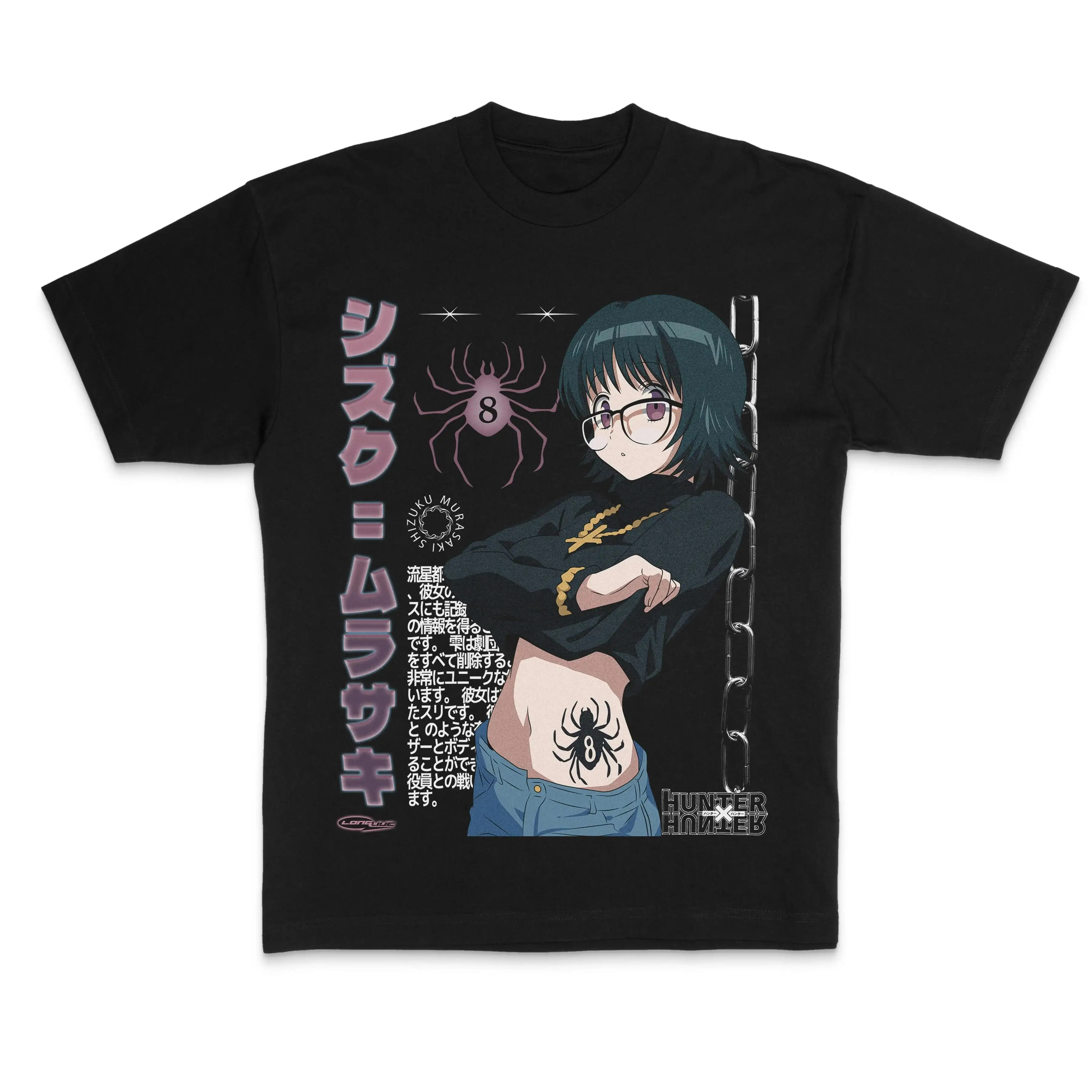 camiseta-grafica-anime-hunter×hunter-shizuku-murasaki-100-algodao-camisa-oversized-unissex-y2k-masculina-de-manga-curta-com-gola-redonda-de-alta-qualidade
