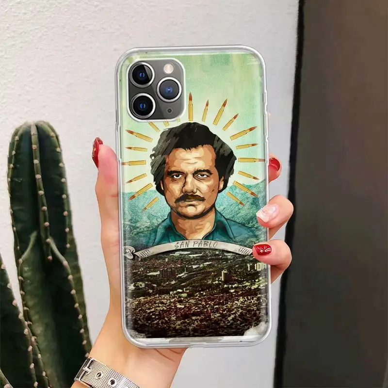 Narcos TV Series Pablo Escobar For iPhone 16 15 14 13 12 11 Pro Max Phone Case X XS XR 7 Plus Print 8 SE Apple Fundas Cover Coqu