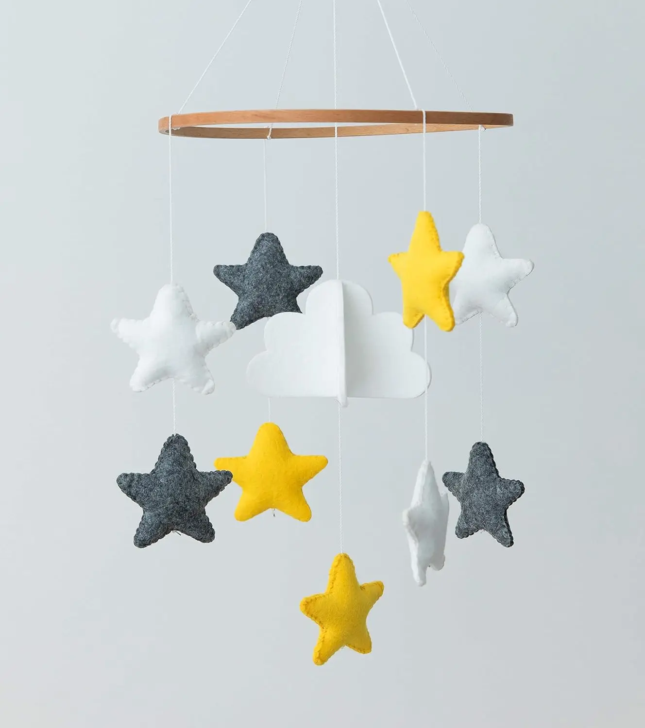 Baby Rattle Toy Wooden Mobile On The Bed Newborn Music Box Bed Bell Hanging Toys Holder Bracket Infant Crib Boys and girls Toys