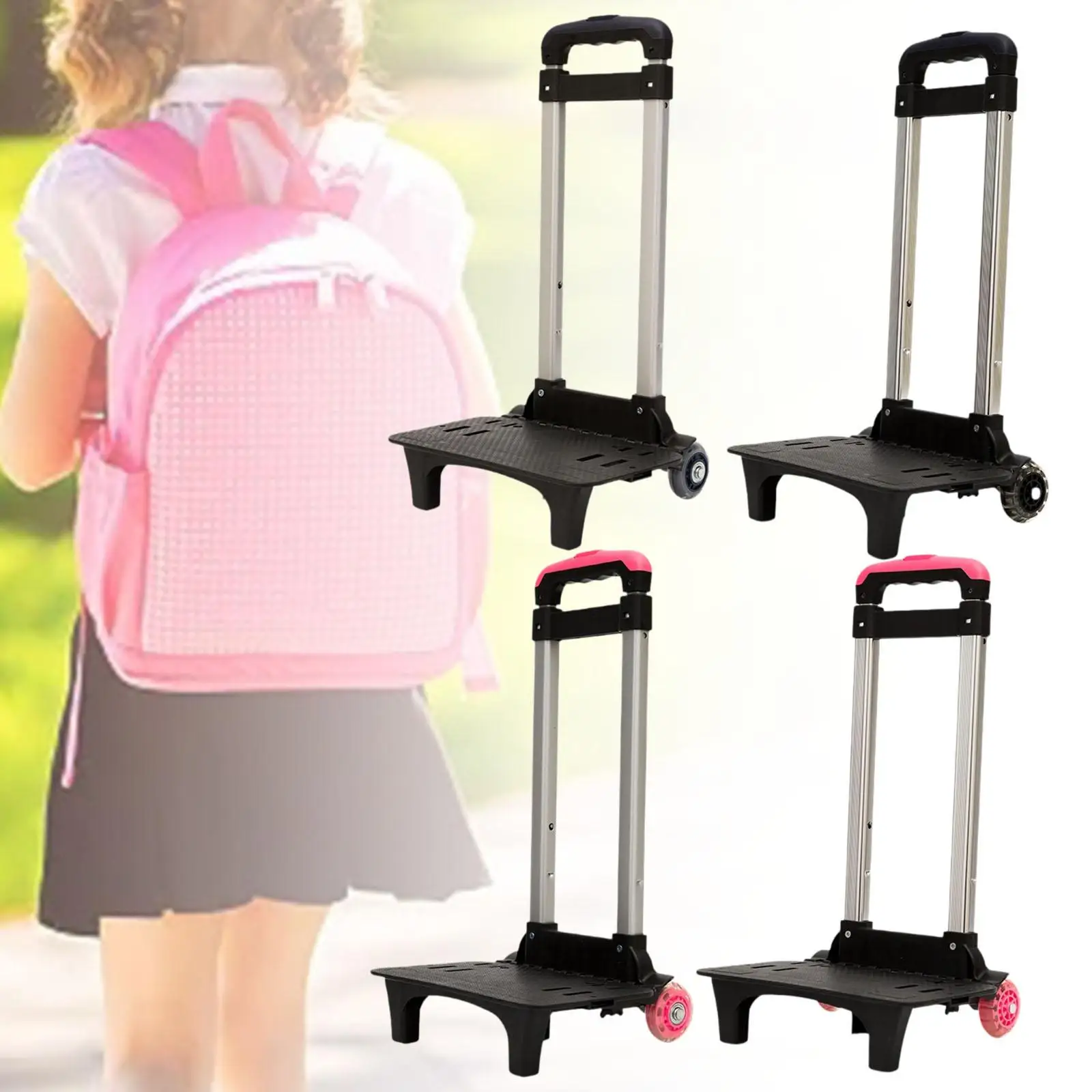 Escada Escalada Folding Hand Cart, Trolley para Home Moving Schoolbag