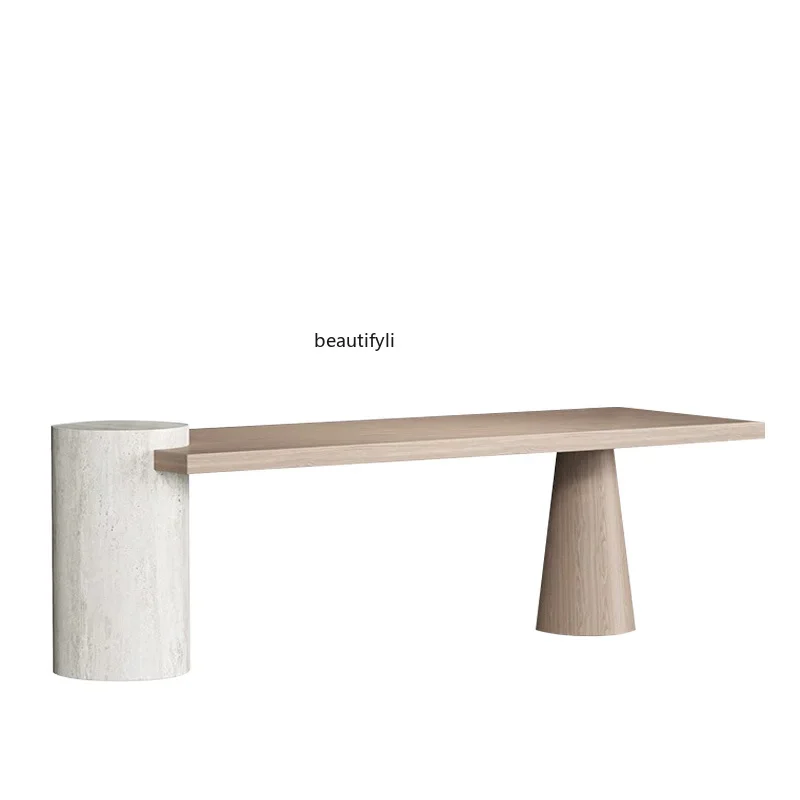 

New Chinese walnut solid wood tea table Classic retro light luxury tea table Tea table