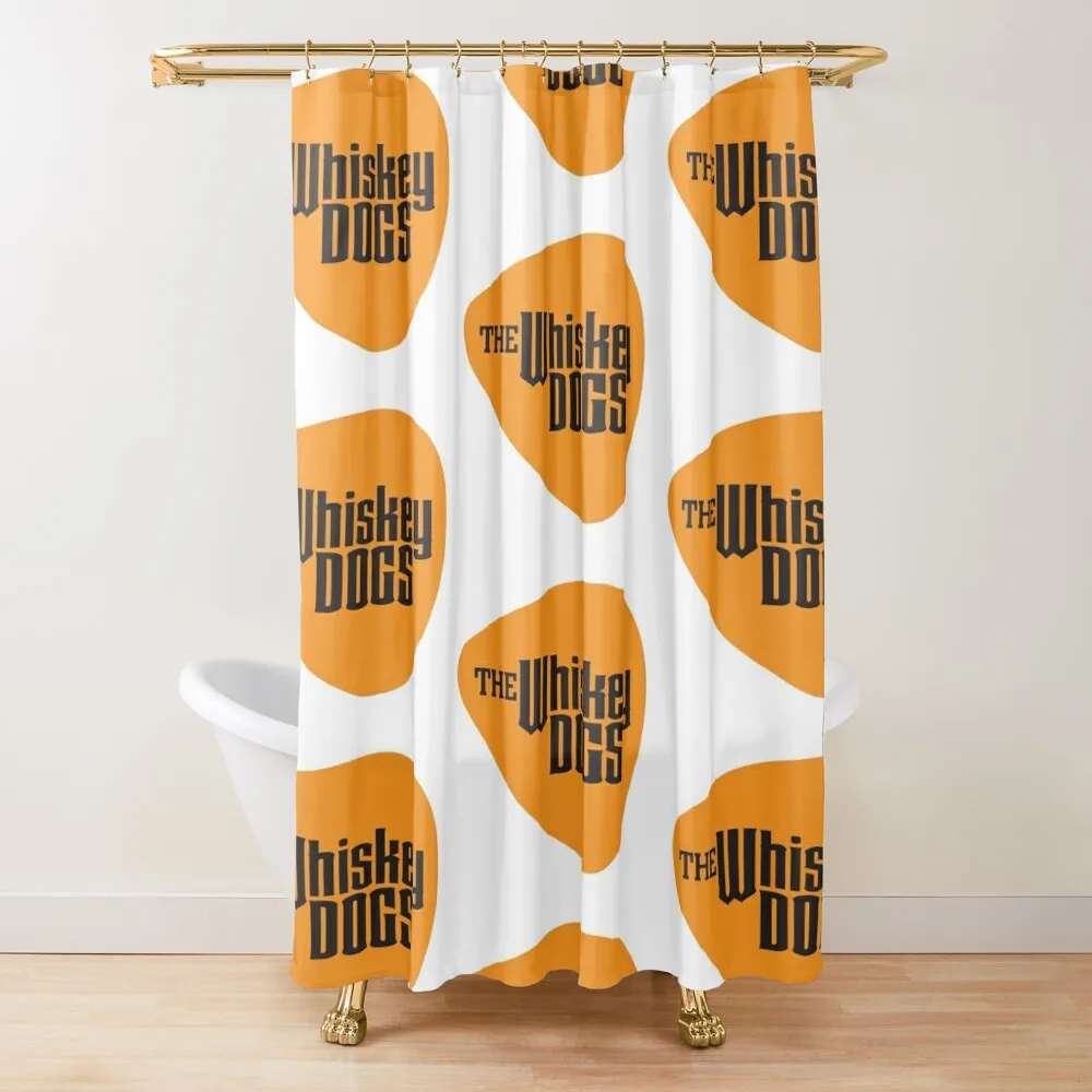 

Whiskey Dogs Band Guitar Pick Logo Shower Curtain Anime Shower For Shower For Bathrooms Curtain