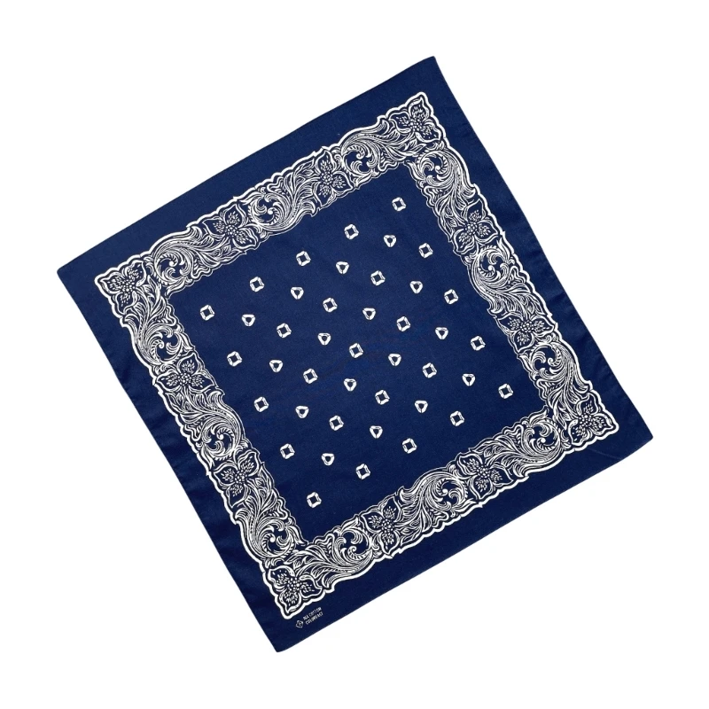 Breathable Print Bandana for Women Man Unisex Party Bandannas Fashion Neck Scarf Square Kerchiefs Hiphop Headwrap