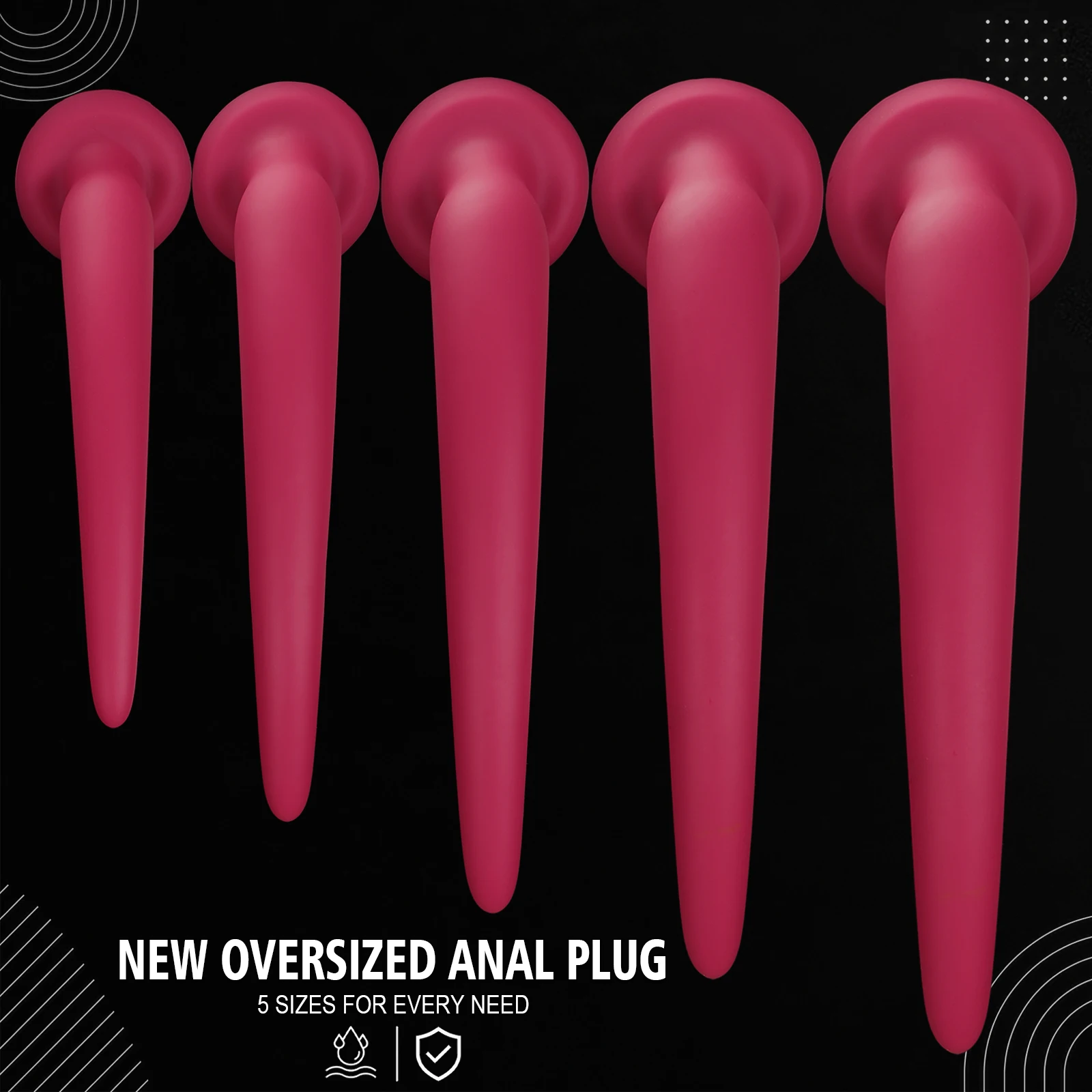 66cm Long Huge Anal Plug Big ButtPlug Anal Dialation Large Long Butt Plugs Adult Sex Toys Training Expansion For Women Men Gay18_voghion.com