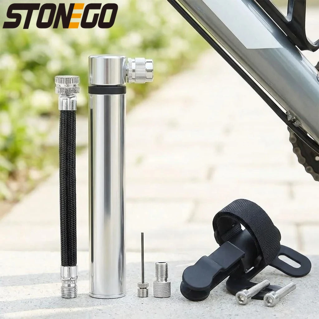 

Портативный мини-насос для велосипедов, 120 PSI, высокое давление, для клапанов Presta и Schrader, сверхлегкий, компактный дизайн