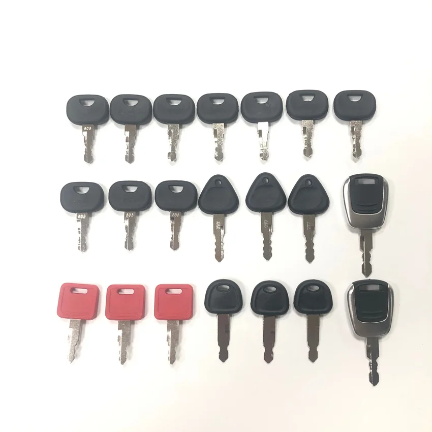 21pcs Key Set ignition key For John Deere Hyundai Volvo Liebherr and Sany