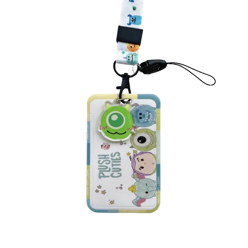 Disney Mickey Mouse ID Card Holder with Long Lanyard Neck Strap for Students Doctors Nurses School Hospital Access Control