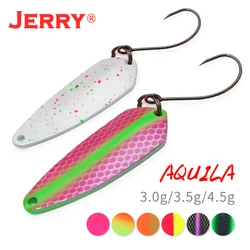 Jerry Aquila Fishing Spoon Lure Saltwater Metal Swim Bait Trout Bass Artificial Baits 5/3.5/4.5g Sinking Pesca Fishing Tackle