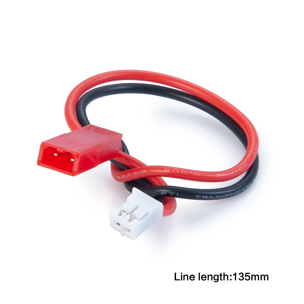 AXSPEED PH2.0 2Pin Connector Soft Silicone Cable Wire JST Female to PH2.0 Male for 1/24 Axial SCX24 RC Micro Crawler Car