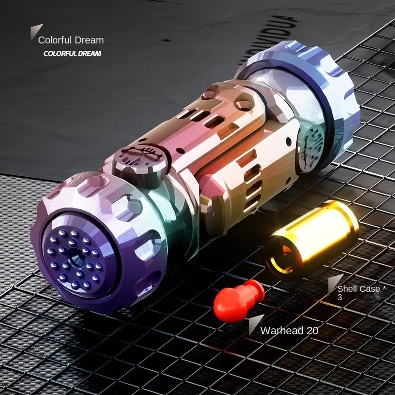 New Arrival Mini Finger Gyro EDC Colorful Soft Bullet Toy Gun Creative Funny Gifts for Child