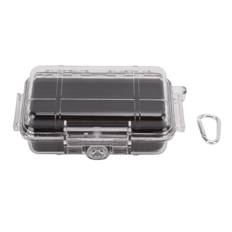 Plastic Shockproof Box With Shock Absorption Liner Outdoor Waterproof Airtight Case Transparent