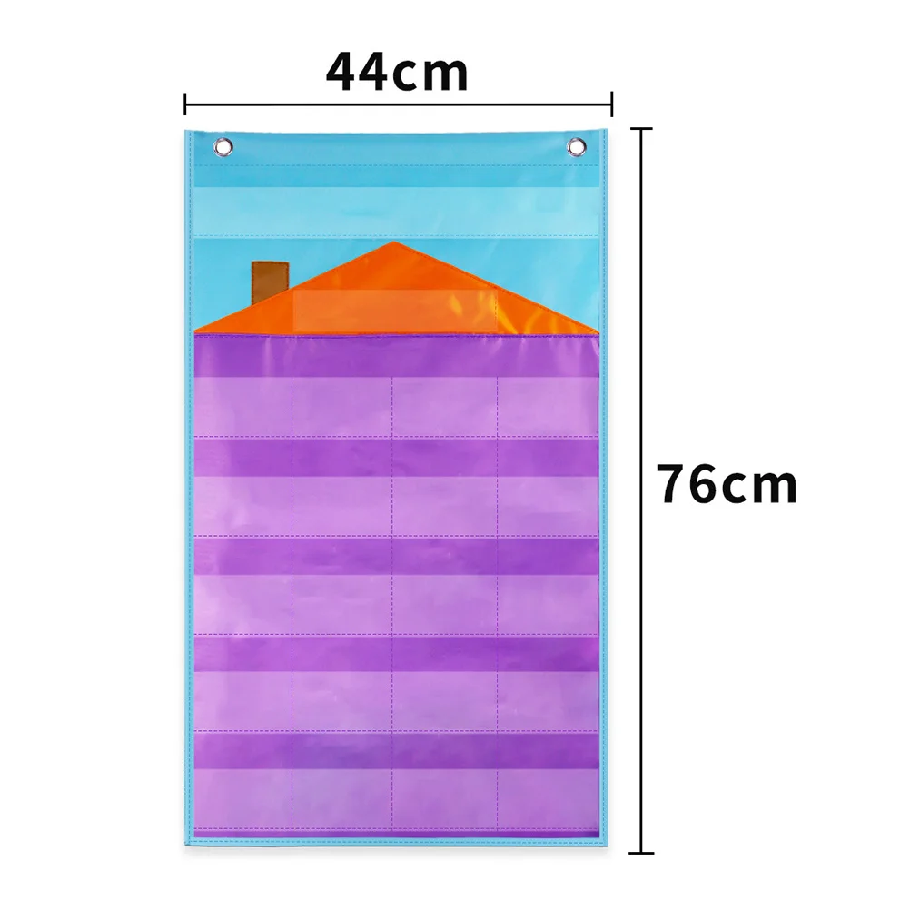 1 Set Alphabet Cards Learning Kit Kids Pocket Chart Spelling Game Early Education Tool For English Teaching Hanging Letter Cards