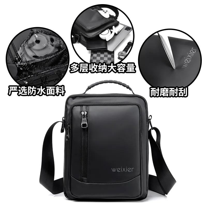 Men\'s Minimalist Casual Phone Bag, Crossbody Bag, Men\'s Large Capacity Shoulder Bag, Waterproof and Niche Design, Men\'s Bag