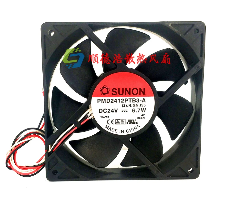 

Ltsf For SUNON PMD2412PTB3-A DC 24V 6.7W 120x120x25mm 3-Wire Server Cooling Fan 12cm