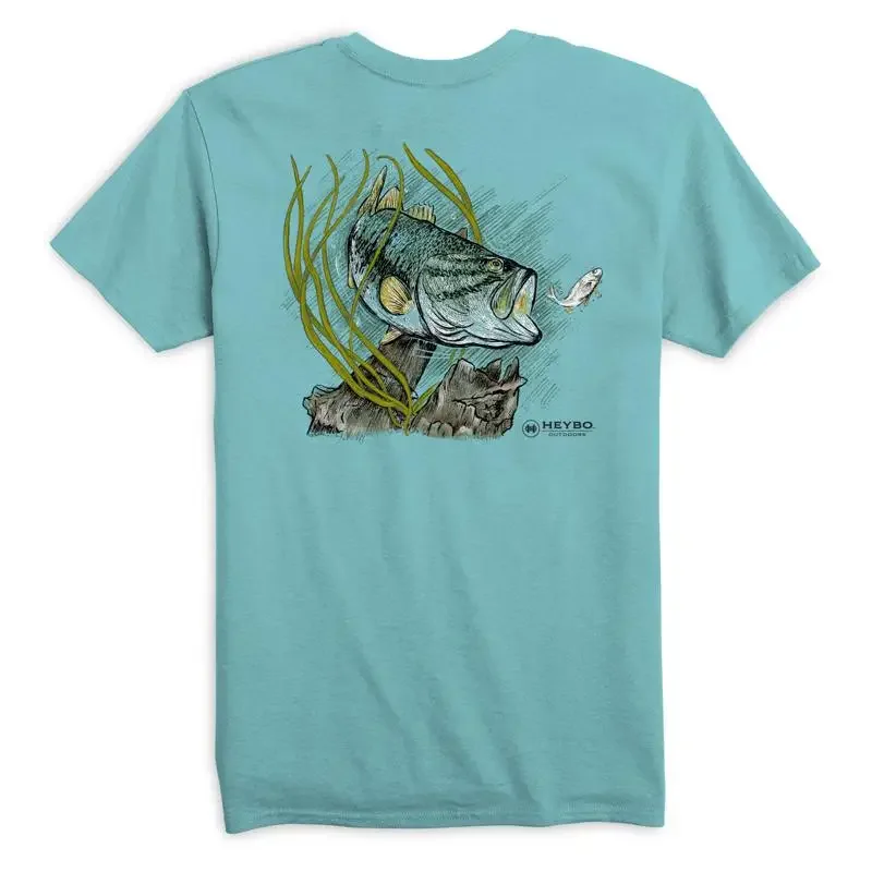 Heybo Outdoors Fishing Bass Bait Dedicated To The Pursuit Comfortable and T shirt